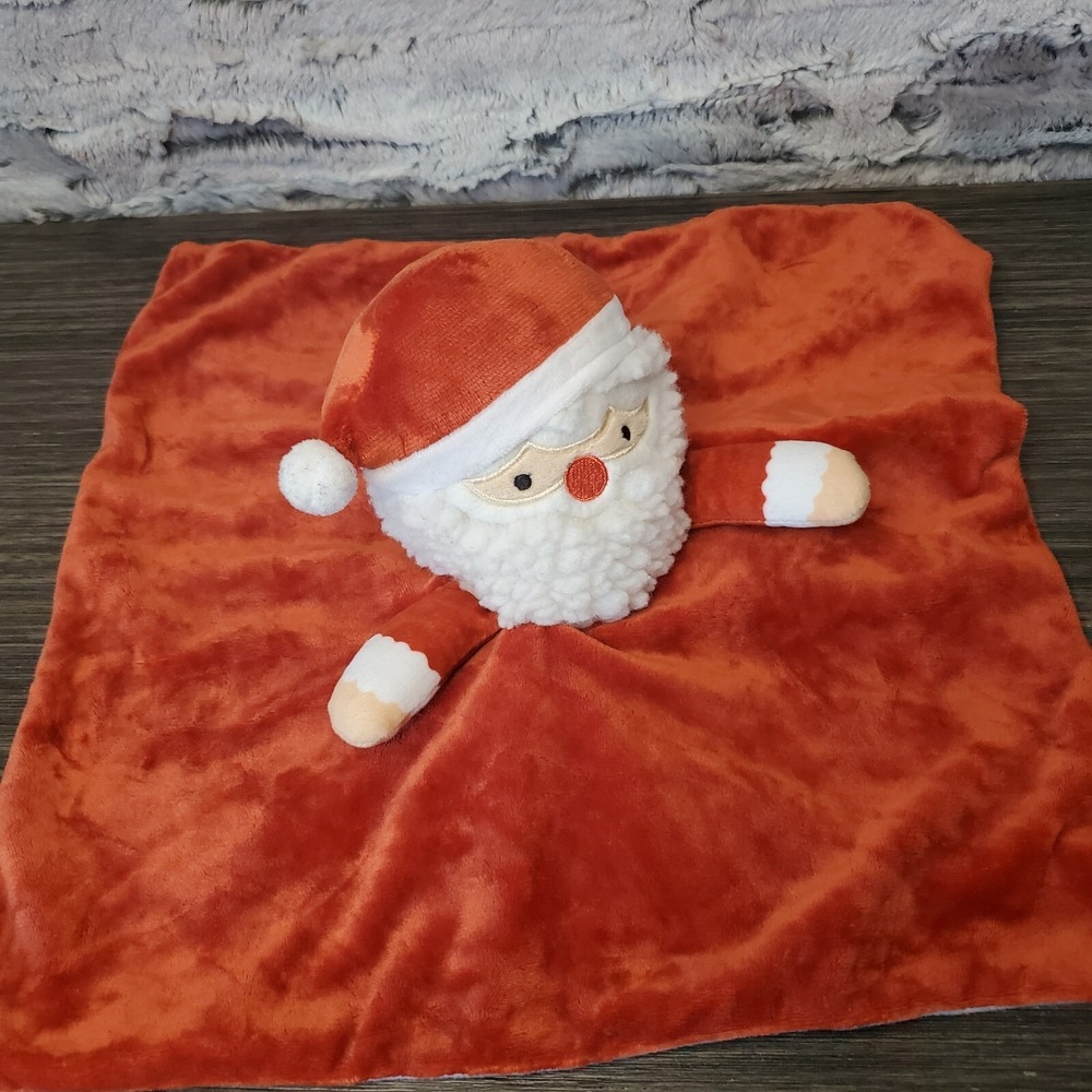 Little Holly Santa Claus Baby Snuggle Security Blanket Christmas Lovey‎ Plush